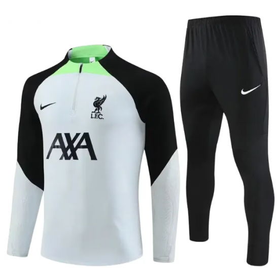 Liverpool Grijs Zwart Groen Sweatshirts Pak 2023-24