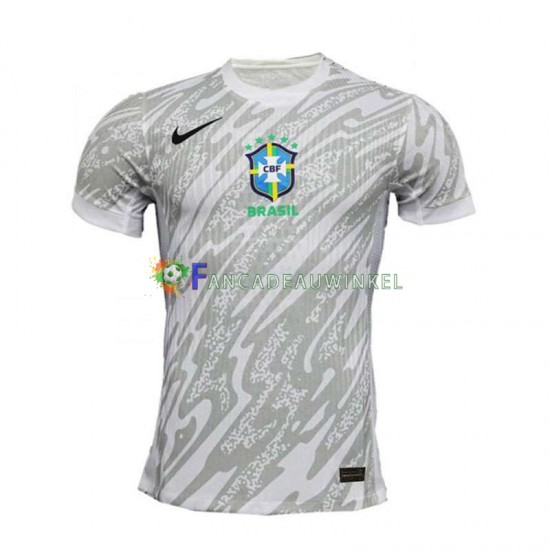 Brazilië Wedstrijdshirt met Korting Copa America Keepersshirt Thuis Heren 2024 Korte Mouw