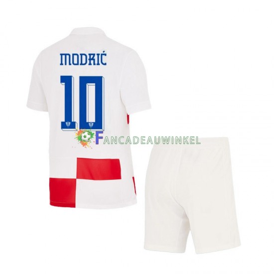 Kroatië Wedstrijdshirt met Korting Modrić 10 Thuis Kind EK 2024 Korte Mouw