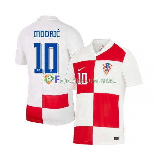 Kroatië Wedstrijdshirt met Korting Modrić 10 Thuis Heren EK 2024 Korte Mouw