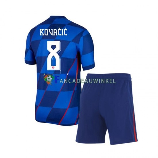 Kroatië Wedstrijdshirt met Korting Mateo Kovacic 8 Uit Kind EK 2024 Korte Mouw