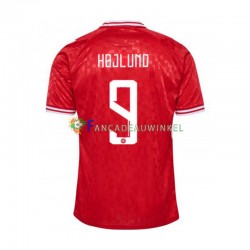 Denemarken Wedstrijdshirt met Korting Hojlund 9 Thuis Heren EK 2024 Korte Mouw