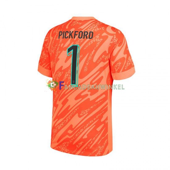 Engeland Wedstrijdshirt met Korting Pickford 1 Keepersshirt Thuis Heren EK 2024 Korte Mouw