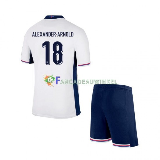 Engeland Wedstrijdshirt met Korting Trent Alexander-Arnold 18 Thuis Kind EK 2024 Korte Mouw