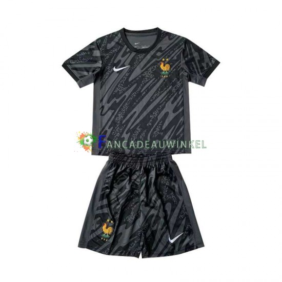 Frankrijk Wedstrijdshirt met Korting Keepersshirt Uit Kind EK 2024 Korte Mouw