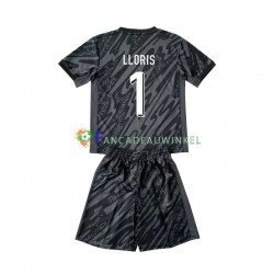 Frankrijk Wedstrijdshirt met Korting Hugo Lloris 1 Keepersshirt Uit Kind EK 2024 Korte Mouw