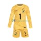 Frankrijk Wedstrijdshirt met Korting Hugo Lloris 1 Keepersshirt Thuis Kind EK 2024 Lange Mouw
