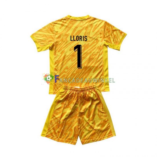 Frankrijk Wedstrijdshirt met Korting Hugo Lloris 1 Keepersshirt Thuis Kind EK 2024 Korte Mouw