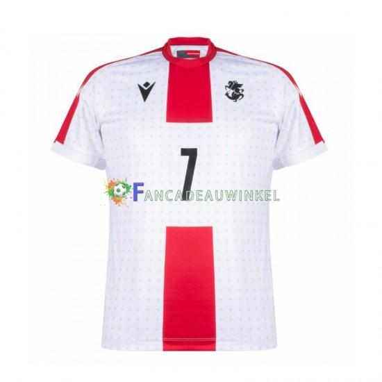 Wedstrijdshirt met Korting Georgia Kvaratskhelia 7 Thuis Heren EK 2024 Korte Mouw