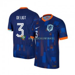 Nederland Wedstrijdshirt met Korting Matthijs de Ligt 3 Uit Heren EK 2024 Korte Mouw