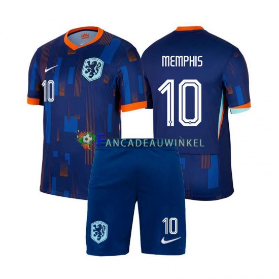 Nederland Wedstrijdshirt met Korting Memphis Depay 10 Uit Kind EK 2024 Korte Mouw