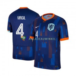 Nederland Wedstrijdshirt met Korting Virgil van Dijk 4 Uit Heren EK 2024 Korte Mouw
