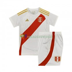 Peru Wedstrijdshirt met Korting Copa America Thuis Kind 2024 Korte Mouw