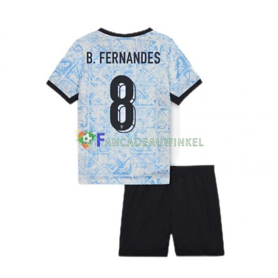 Portugal Wedstrijdshirt met Korting Bruno Fernandes 8 Uit Kind EK 2024 Korte Mouw