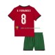 Portugal Wedstrijdshirt met Korting Bruno Fernandes 8 Thuis Kind EK 2024 Korte Mouw