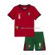 Portugal Wedstrijdshirt met Korting Bruno Fernandes 8 Thuis Kind EK 2024 Korte Mouw