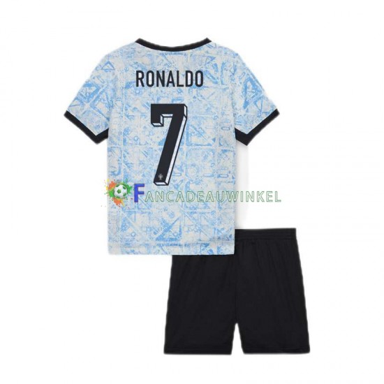 Portugal Wedstrijdshirt met Korting Cristiano Ronaldo 7 Uit Kind EK 2024 Korte Mouw