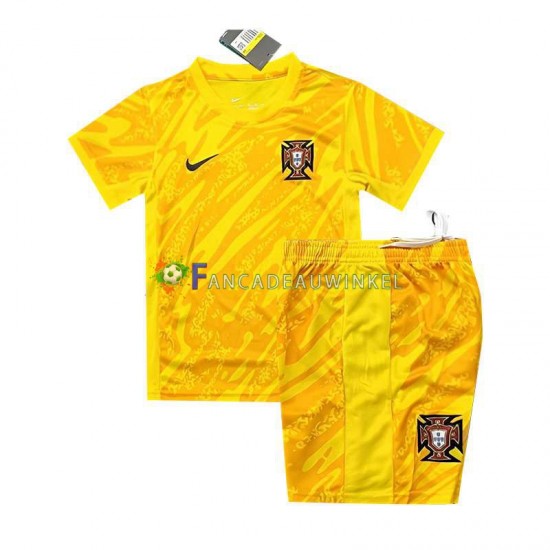 Portugal Wedstrijdshirt met Korting Keepersshirt Thuis Kind EK 2024 Korte Mouw