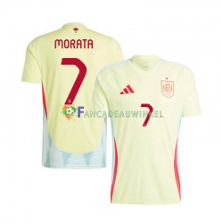 Spanje Wedstrijdshirt met Korting Alvaro Morata 7 Uit Heren EK 2024 Korte Mouw