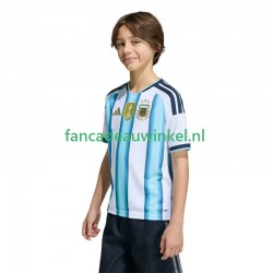 Argentinië Wedstrijdshirt met Korting Thuis Kind WK 2026 Korte Mouw