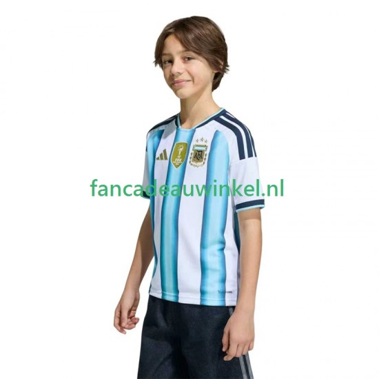 Argentinië Wedstrijdshirt met Korting Thuis Kind WK 2026 Korte Mouw