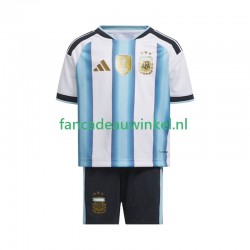 Argentinië Wedstrijdshirt met Korting Thuis Kind WK 2026 Korte Mouw