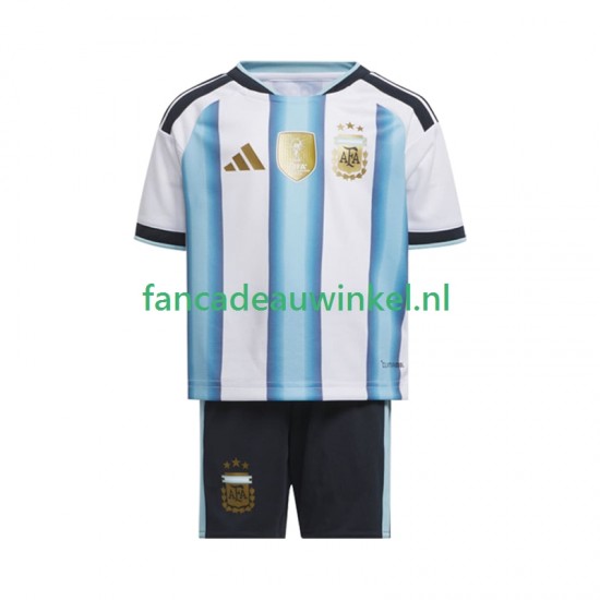 Argentinië Wedstrijdshirt met Korting Thuis Kind WK 2026 Korte Mouw