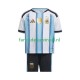 Argentinië Wedstrijdshirt met Korting Thuis Kind WK 2026 Korte Mouw