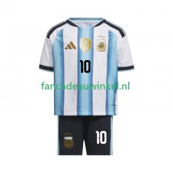 Argentinië Wedstrijdshirt met Korting Lionel Messi 10 Thuis Kind WK 2026 Korte Mouw