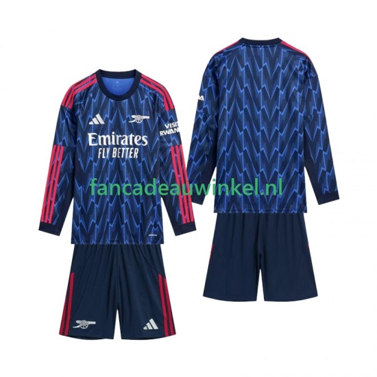 Arsenal Wedstrijdshirt met Korting Uit Kind 2025-26 Lange Mouw