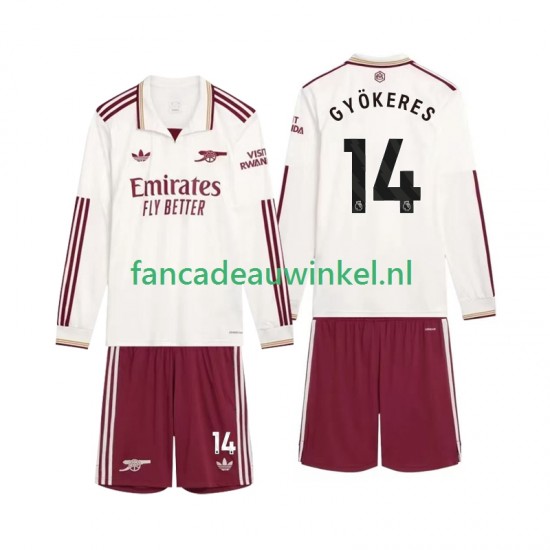 Arsenal Wedstrijdshirt met Korting Gyokeres 14 3rd Kind 2025-26 Lange Mouw