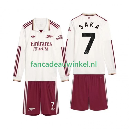 Arsenal Wedstrijdshirt met Korting Saka 7 3rd Kind 2025-26 Lange Mouw