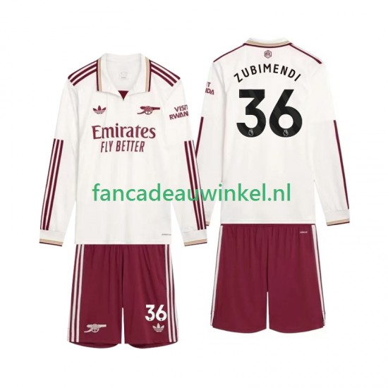 Arsenal Wedstrijdshirt met Korting Zubimendi 36 3rd Kind 2025-26 Lange Mouw
