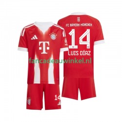 FC Bayern München Wedstrijdshirt met Korting Luis Diaz 14 Thuis Kind 2025-26 Korte Mouw
