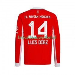 FC Bayern München Wedstrijdshirt met Korting Luis Diaz 14 Thuis Heren 2025-26 Lange Mouw