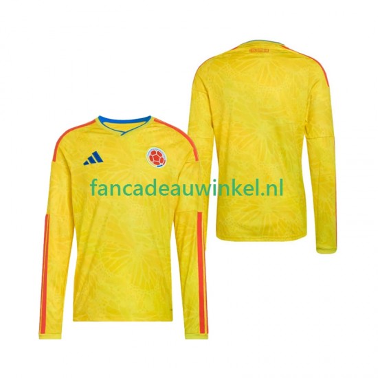 Colombia Wedstrijdshirt met Korting Thuis Heren WK 2026 Lange Mouw