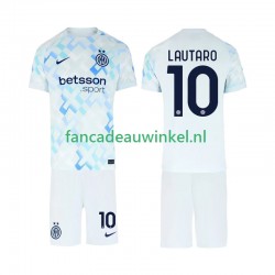 Inter Milan Wedstrijdshirt met Korting Lautaro Martinez 10 Uit Kind 2025-26 Korte Mouw
