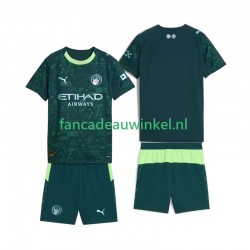 Manchester City Wedstrijdshirt met Korting Vierde Kind 2025-26 Korte Mouw
