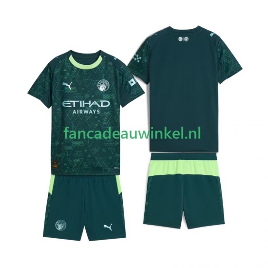Manchester City Wedstrijdshirt met Korting Vierde Kind 2025-26 Korte Mouw