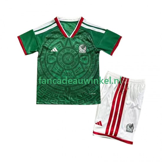Mexico Wedstrijdshirt met Korting Thuis Kind WK 2026 Korte Mouw