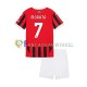 AC Milan Wedstrijdshirt met Korting Alvaro Morata 7 Thuis Kind 2024-25 Korte Mouw