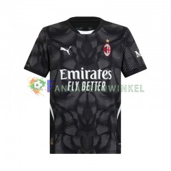 AC Milan Wedstrijdshirt met Korting Keepersshirt Thuis Zwart Heren 2024-25 Korte Mouw