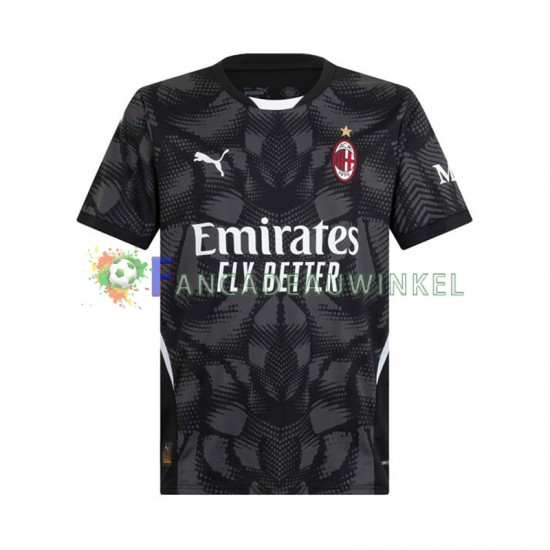 AC Milan Wedstrijdshirt met Korting Keepersshirt Thuis Zwart Heren 2024-25 Korte Mouw