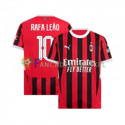 AC Milan Wedstrijdshirt met Korting UCL Font RAFA LEAO 10 Thuis Heren 2024-25 Korte Mouw