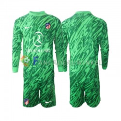 Atlético Madrid Wedstrijdshirt met Korting Keepersshirt Uit Kind 2024-25 Lange Mouw