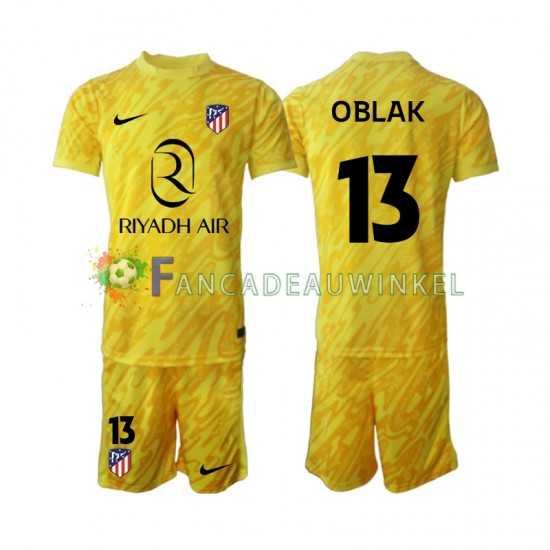 Atlético Madrid Wedstrijdshirt met Korting Jan Oblak 13 Keepersshirt 3rd Kind 2024-25 Korte Mouw