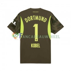 Borussia Dortmund Wedstrijdshirt met Korting Gregor Kobel 1 Keepersshirt Uit Heren 2024-25 Korte Mouw