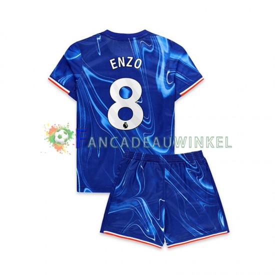 Chelsea Wedstrijdshirt met Korting Enzo 8 Thuis Kind 2024-25 Korte Mouw