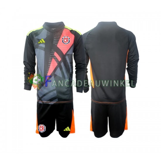 Costa Rica Wedstrijdshirt met Korting Keepersshirt 3rd Zwart Kind 2024 Lange Mouw