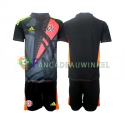 Costa Rica Wedstrijdshirt met Korting Keepersshirt 3rd Zwart Kind 2024 Korte Mouw